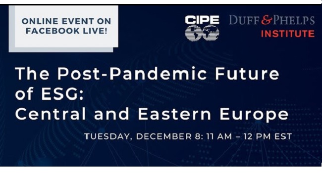Webinar Replay: The Post-Pandemic Future of ESG: Central and Eastern Europe